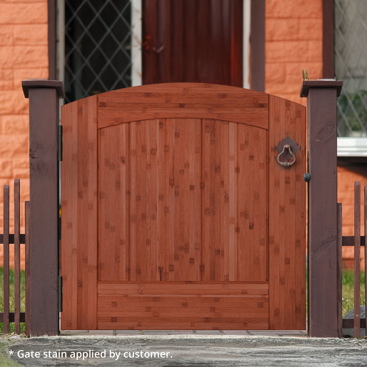 The Montevideo Deluxe, Unfinished, Bamboo Fence Gate (Short 38" H x 37.2" W)