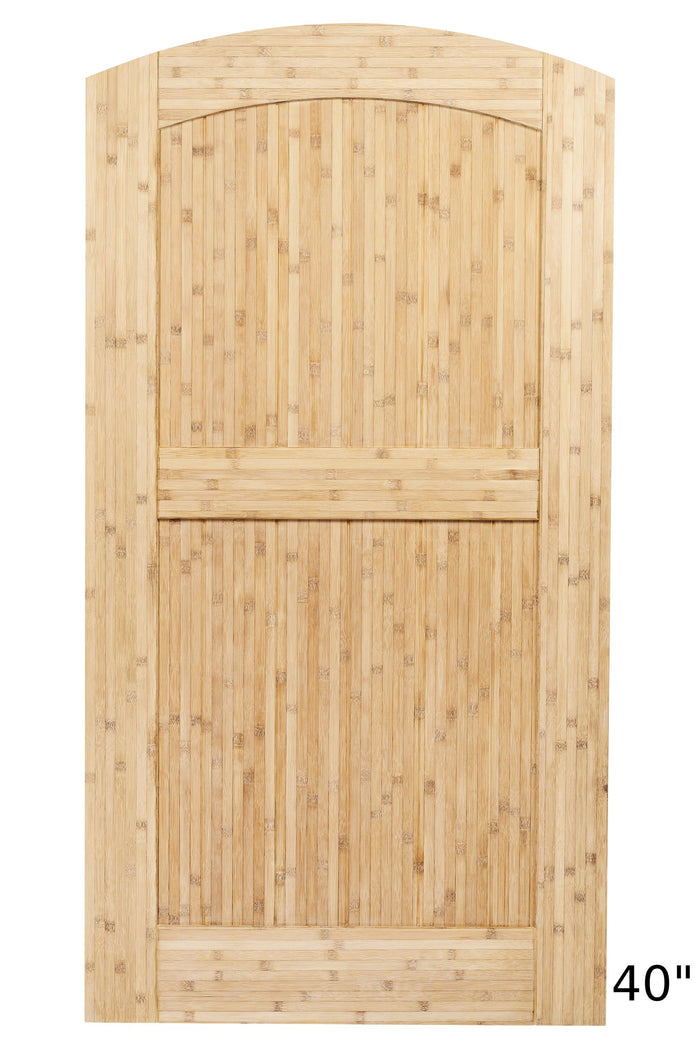 40 inch arched bamboo garden gate