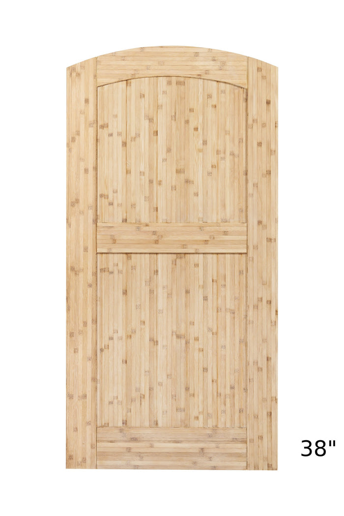 38 inch arched bamboo garden gate