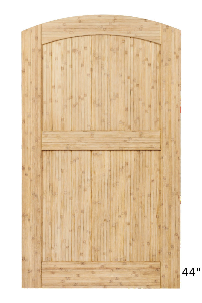 44 inch arched bamboo garden gate